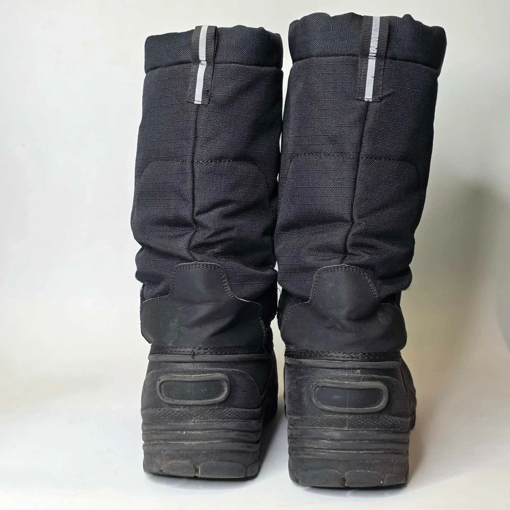 Aleader Snow Boots Men's Size 10 Black Waterproof Thinsulate Pull On Shoes